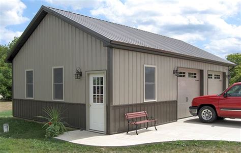 two tone pole barn colors